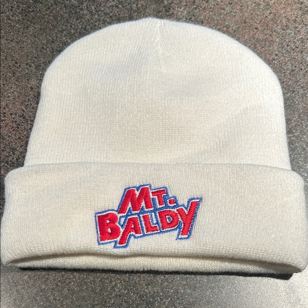 Kids White Beanie Hat
